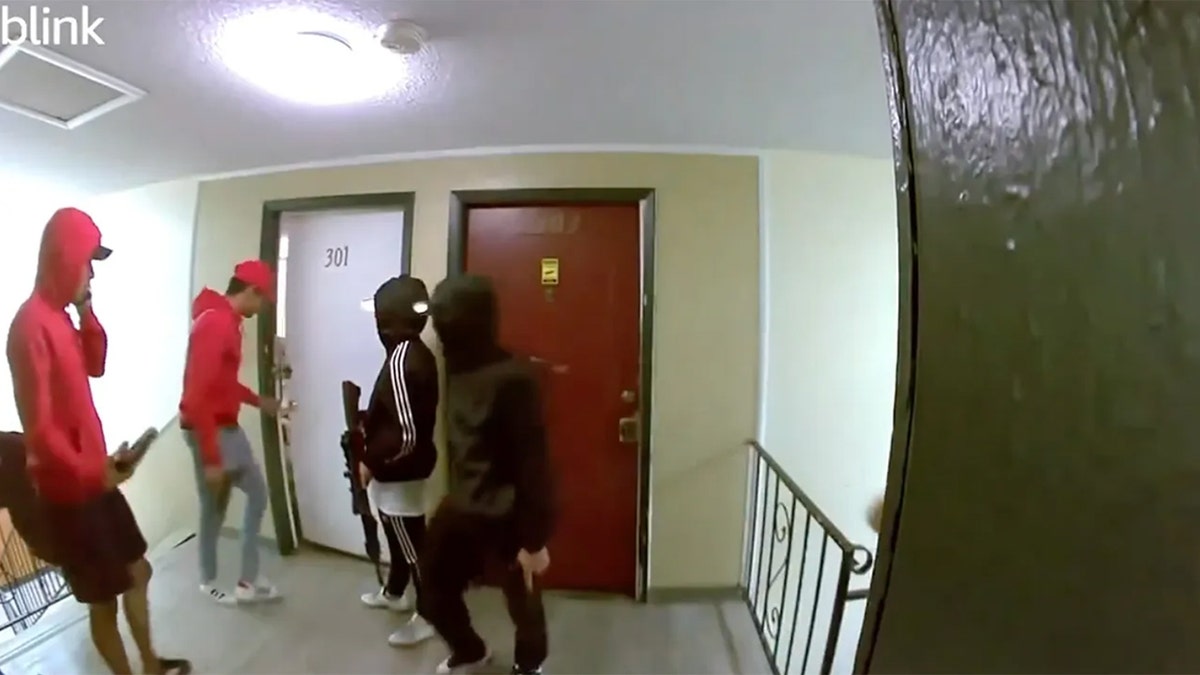 TdA members banging on apartment door