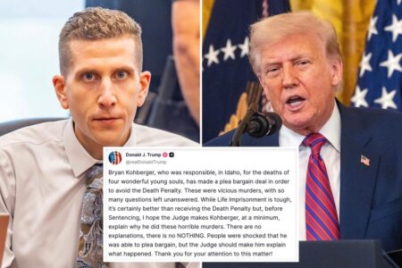 Trump wades into Bryan Kohberger murder case, demands answers on why he did it: ‘There are no explanations’
