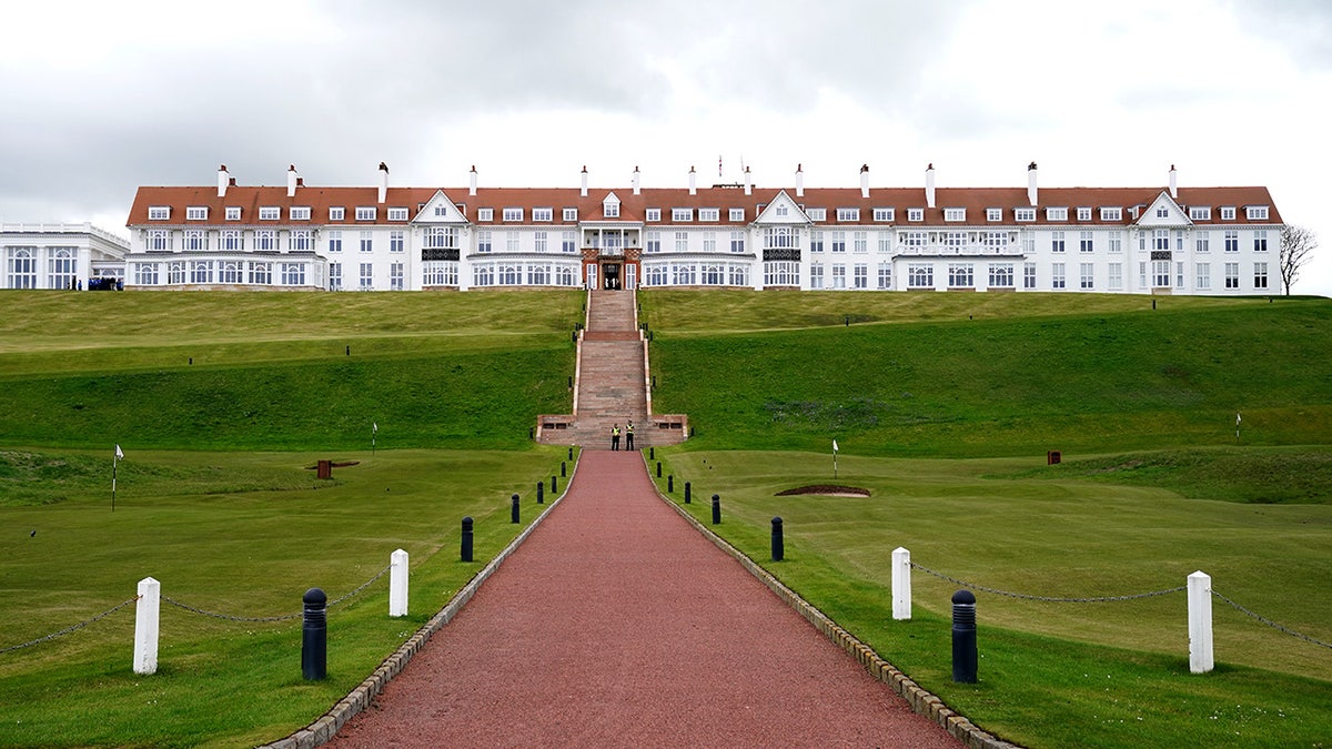 A general view of Turnberry golf course, in South Ayrshire, ahead of a visit by US president Donald Trump.