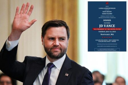 Exclusive | JD Vance rakes in M for GOP at Nantucket fundraiser, setting record for ritzy island