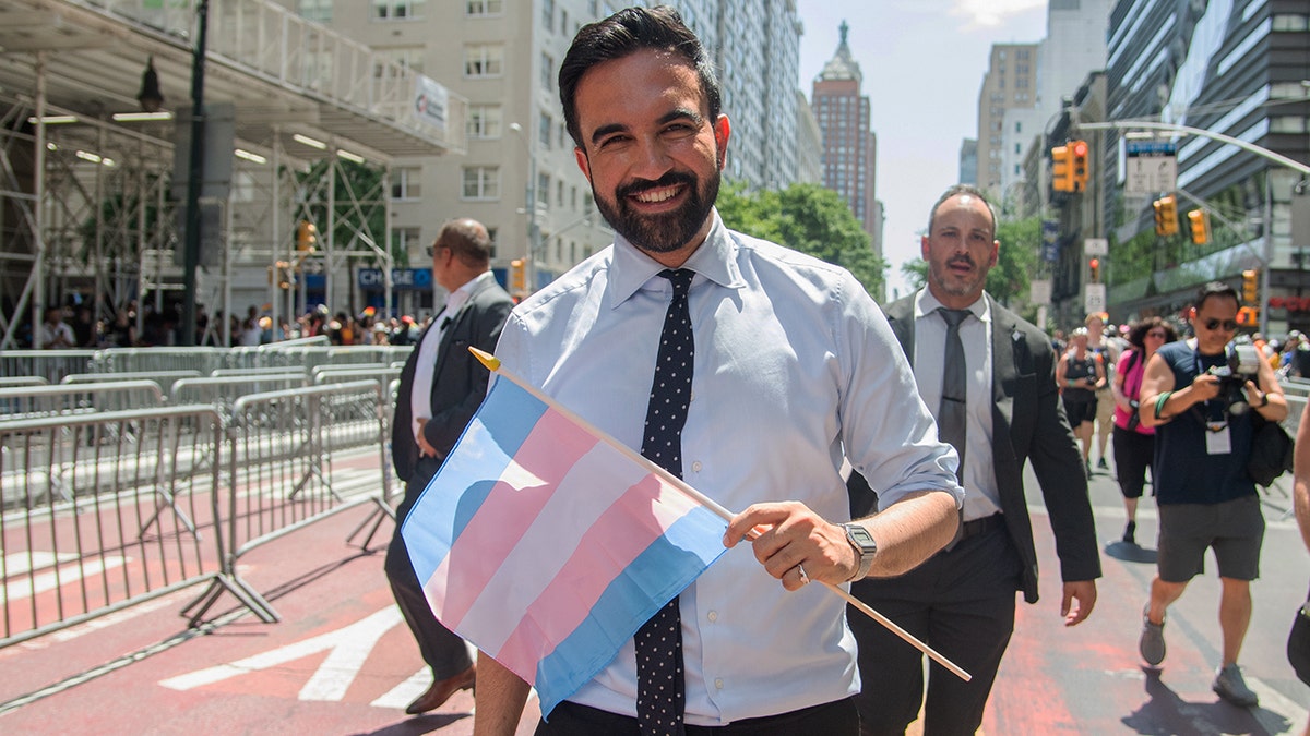 Zohran Mamdani attending New York city Pride March