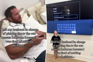 Tired wife asks husband to shop for bedroom TV — she was shocked at what he came home with: ‘You left a man unsupervised’