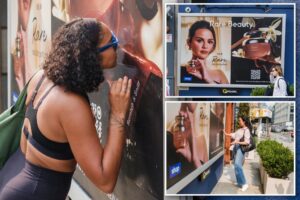 Selena Gomez is making New Yorkers stop and smell the … billboards