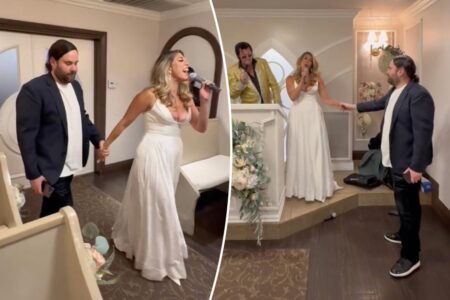 Showy bride’s surprise performance at Las Vegas ceremony chases ‘shy’ groom away: ‘He was calling for help’