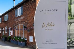 Michelin-listed restaurant is launching a new drinks menu — of just bottled water