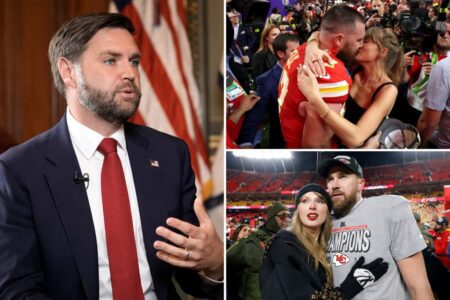 JD Vance ‘worried’ the NFL will have ‘a Super Bowl wedding’ for Taylor Swift and Travis Kelce