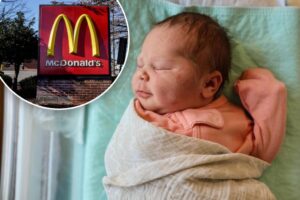 Baby born in McDonald’s parking lot is given a very fitting nickname