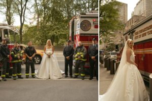 Exclusive | Daughter of FDNY firefighter killed on 9/11  shares a special moment with his colleagues on her wedding day