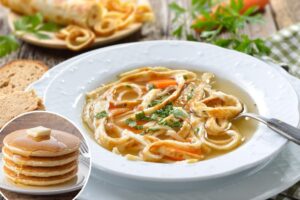 Retro ‘pancake soup’ recipe sparks viral comfort food debate