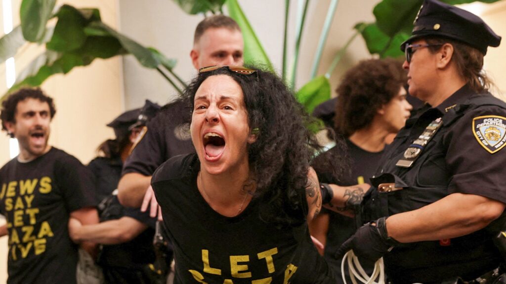 Anti-Israel protesters arrested after storming Schumer, Gillibrand’s NYC office building