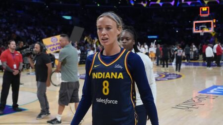 Fever’s Sophie Cunningham appears to be hit by sex toy after lamenting possibility of it happening
