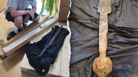 Angler expecting a fish pulls up rare 700-year-old sword: ‘Real treasures’