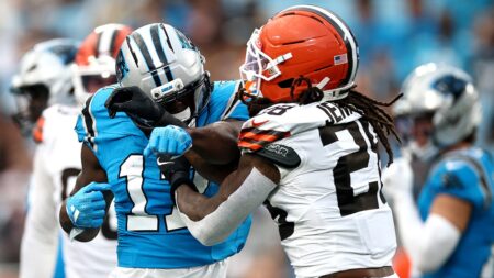 Panthers’ Xavier Legette, Browns’ Rayshawn Jenkins ejected after exchanging blows during preseason matchup
