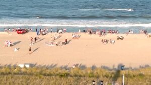 Jet ski rescue saves 6 people at beach as one dies in dramatic rip current incident