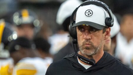Aaron Rodgers says he did ‘the Joe Biden’ during Steelers preseason game while explaining wandering behavior