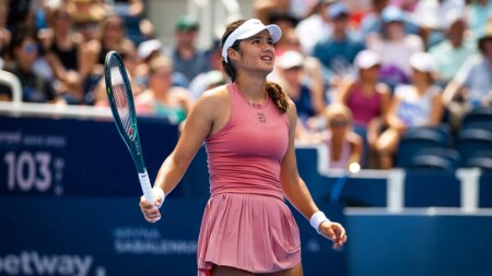 Tennis star Emma Raducanu asks umpire to remove crying child from stadium during Cincinnati Open match