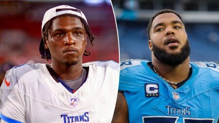 Titans’ Cam Ward sparks practice fight with Jeffery Simmons after mocking his signature celebration