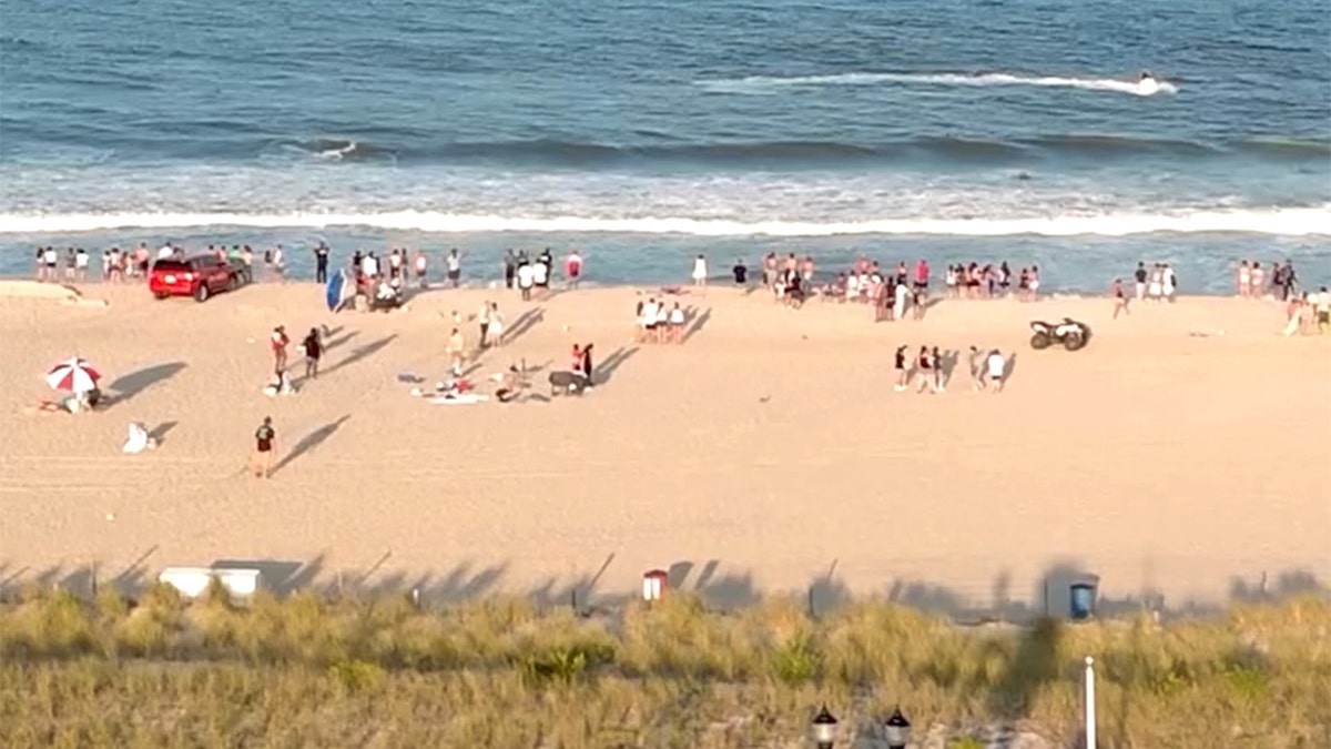 beach rescue saves six by jet ski