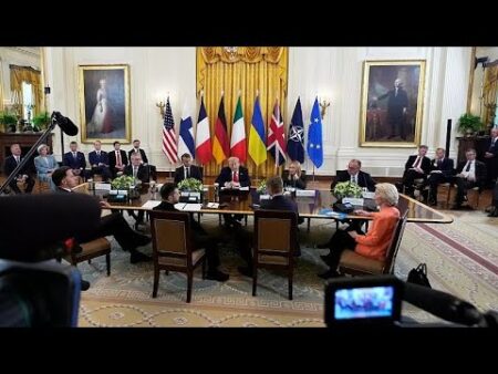 ‘We’ll do our best’ to end Russia’s war in Ukraine, Trump tells Zelenskyy and European allies