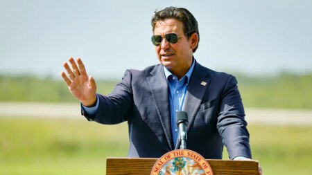 DeSantis fires back after Dem decries Florida’s move to ditch LGBT rainbow colors from crosswalk in Orlando