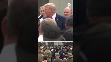 Trump visits police and military in D.C. as he touts anti-crime push