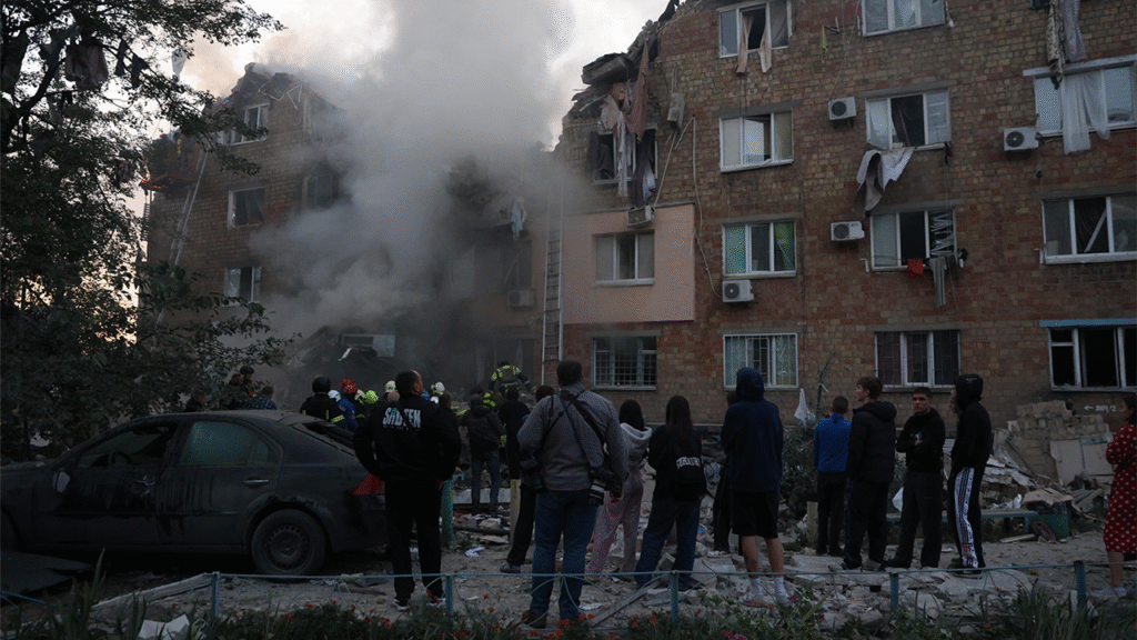 Russian attack kills 10, injures 38 others in Kyiv, Ukrainian officials say