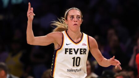 Caitlin Clark’s teammate sports two black eyes after collision with WNBA opponent