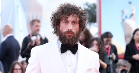 Aaron Taylor-Johnson Debuts Rugged, Bushy Beard on Venice Film Festival Red Carpet