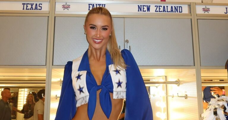 Dallas Cowboys Cheerleader Faith Ward Breaks Down the Secrets of Her Signature Game-Day Ponytail