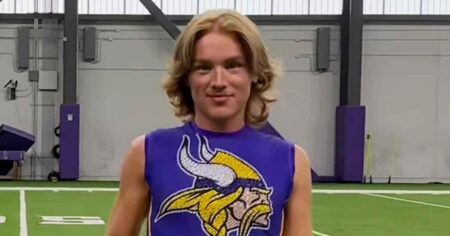 Minnesota Vikings Male Cheerleader Blaize Shiek Shuts Down Haters While Making NFL Debut