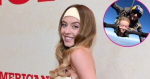 Sydney Sweeney Puts Her Curves on Display While Skydiving in a Skin-Tight Outfit