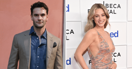 ‘Love Hypothesis’ Star Tom Bateman Expertly Lifts and Carries Costar Lili Reinhart With 1 Hand