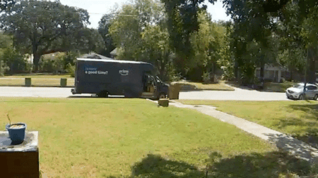 Amazon delivery driver limps away from head-on crash captured on Texas doorbell camera
