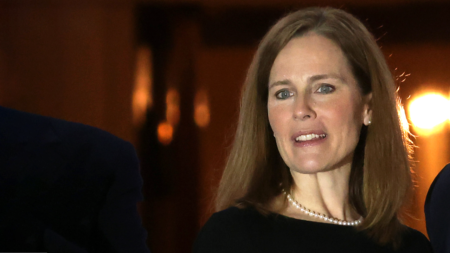 Justice Barrett teases new memoir in abrupt conference exit
