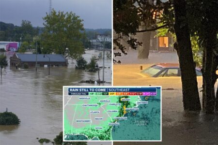Southeast braces for double-digit rainfall total, flooding as storms persist through weekend