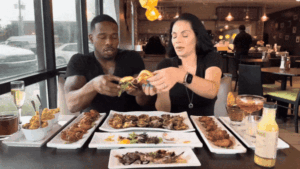 Caught on camera: Food reviewers dive for cover as vehicle explodes through restaurant