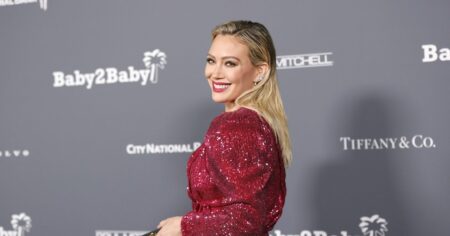 Hilary Duff Is Bringing the Leopard Print Back, and These  Jeans Nail the Look