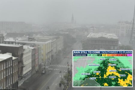 Heavy rainfall in the South continues flood threats into Labor Day weekend