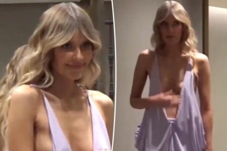 Influencer slammed for ‘hideous,’ too-revealing dress at fashion show: ‘Different isn’t always flattering’