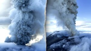 Russian volcano erupts for first time in centuries after massive earthquake strikes Kamchatka Peninsula
