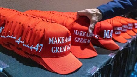 Fan wearing ‘Make America Great Again’ hat escorted by security from MLS match