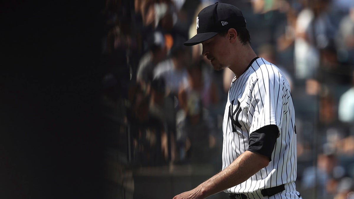 Max Fried walks back to the dugout