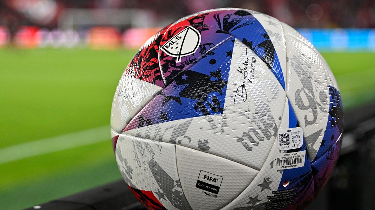 Close up of a soccer ball