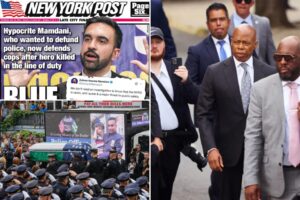 Adams slams Zohran Mamdani for blowing off NYPD funerals before mayoral bid: ‘Where was he?’