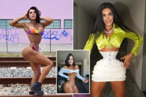 Model branded ‘stupid’ for bizarrely binding herself in a corset 23 hours a day to keep her 18-inch waist: ‘My body should be insured’