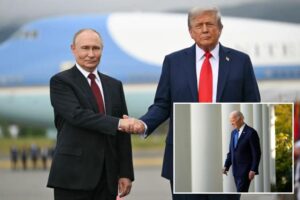Putin tries to woo Trump at Alaska meeting, claims he wouldn’t have invaded Ukraine if Biden hadn’t been president