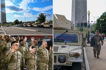 National Guard takes to the streets of DC in support of Trump’s crime crackdown: ‘Reporting for duty’ 