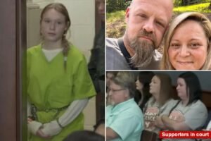 Supporters of Georgia teen Sarah Grace Patrick accused of killing mom, stepdad wear ‘I Stand with Sarah’ t-shirts as she’s denied bond