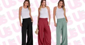 Over 2,000 Shoppers Adore These  Palazzo Pants That ‘Supports You Through Bloating’