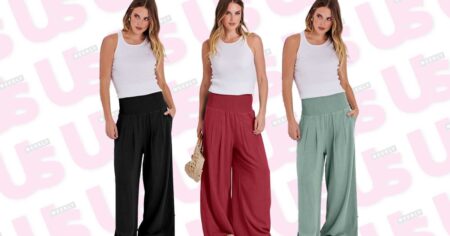 Over 2,000 Shoppers Adore These  Palazzo Pants That ‘Supports You Through Bloating’
